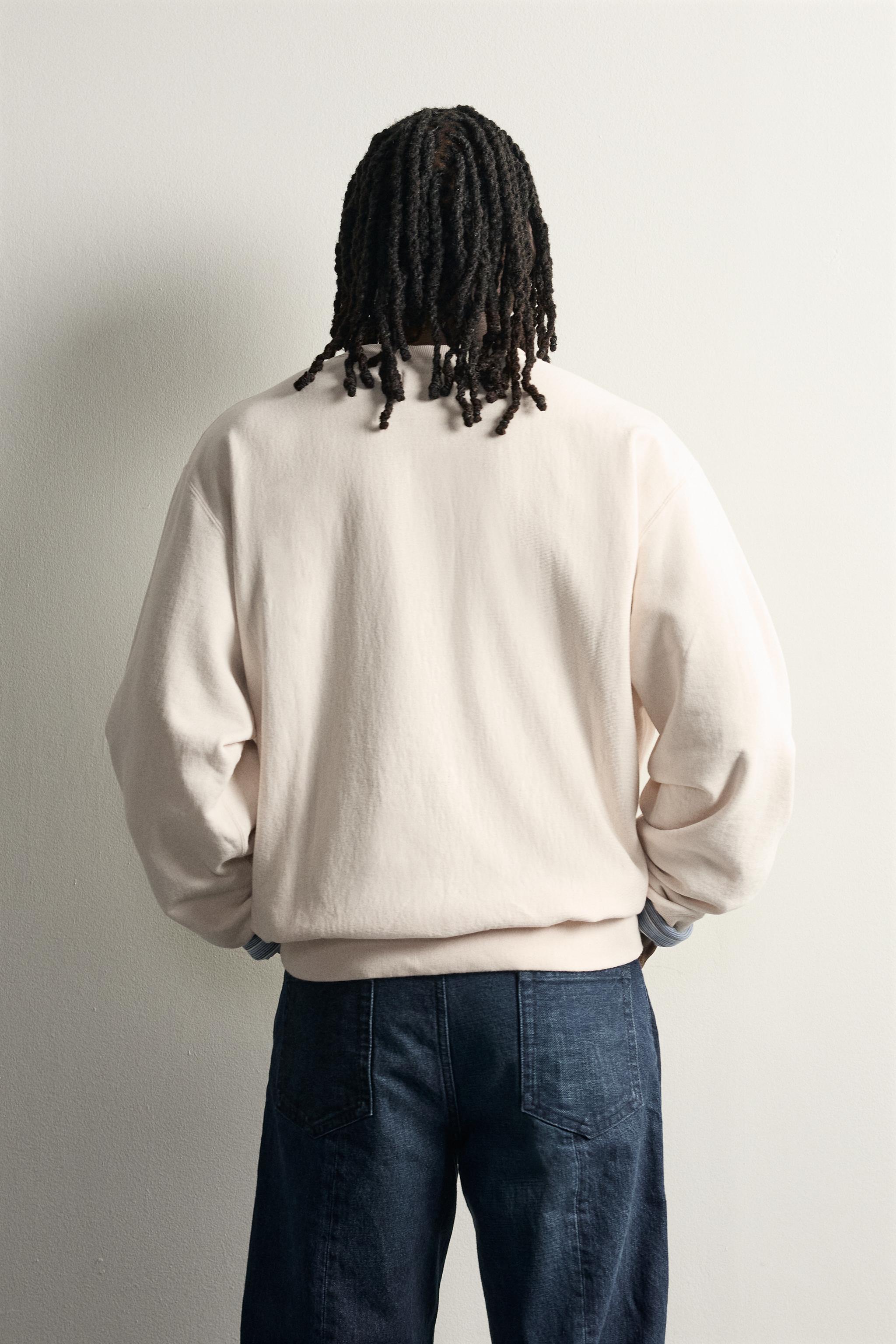 Мужские свитеры Zara TANAKA NY TYO LTD.© 2026 CREWNECK SWEATEX — фото 3