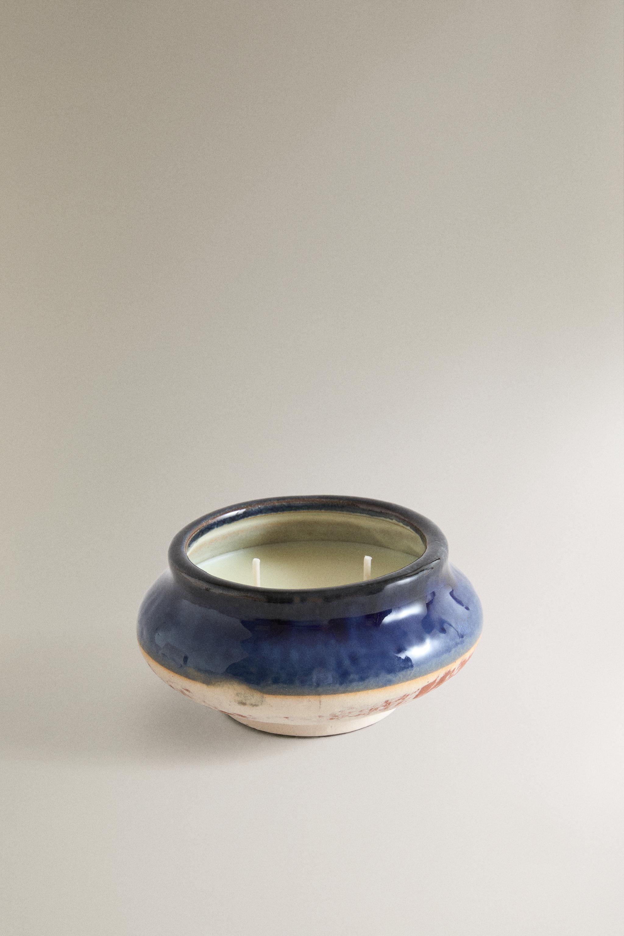 (200 G) SUNSET AT LEZGIRA SCENTED CANDLE — SAND/BROWN