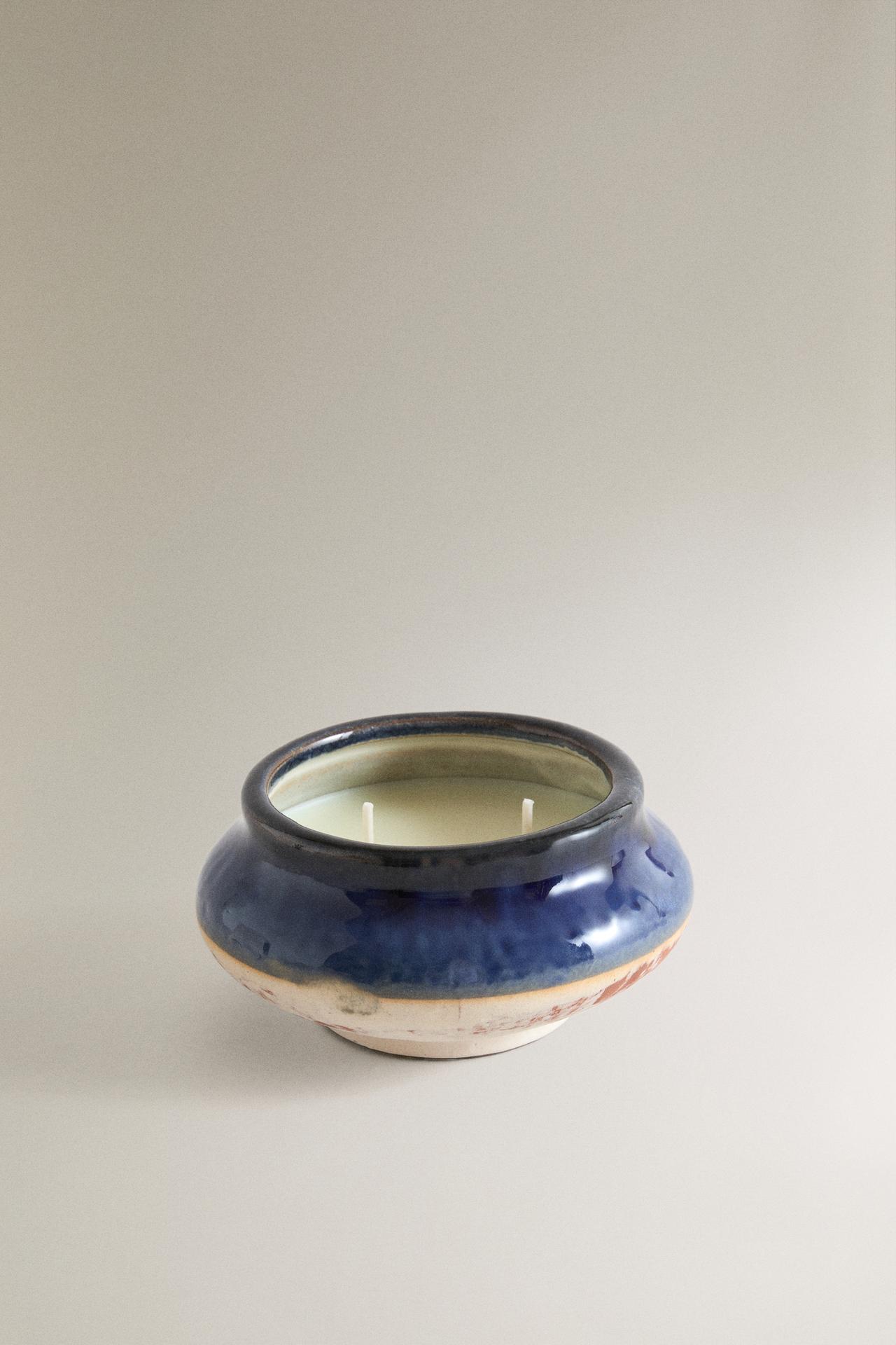 (200 G) SUNSET AT LEZGIRA SCENTED CANDLE — SAND/BROWN