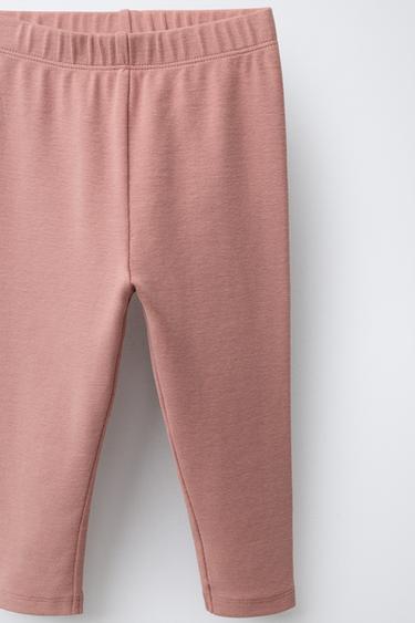 PLAIN SWEATSHIRT AND LEGGINGS SET - Chalk pink by Zara - Image 4