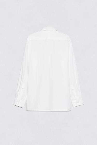 POPLIN SHIRT WITH BOW SOSHIOTSUKI X ZARA - White by Zara - Image 7