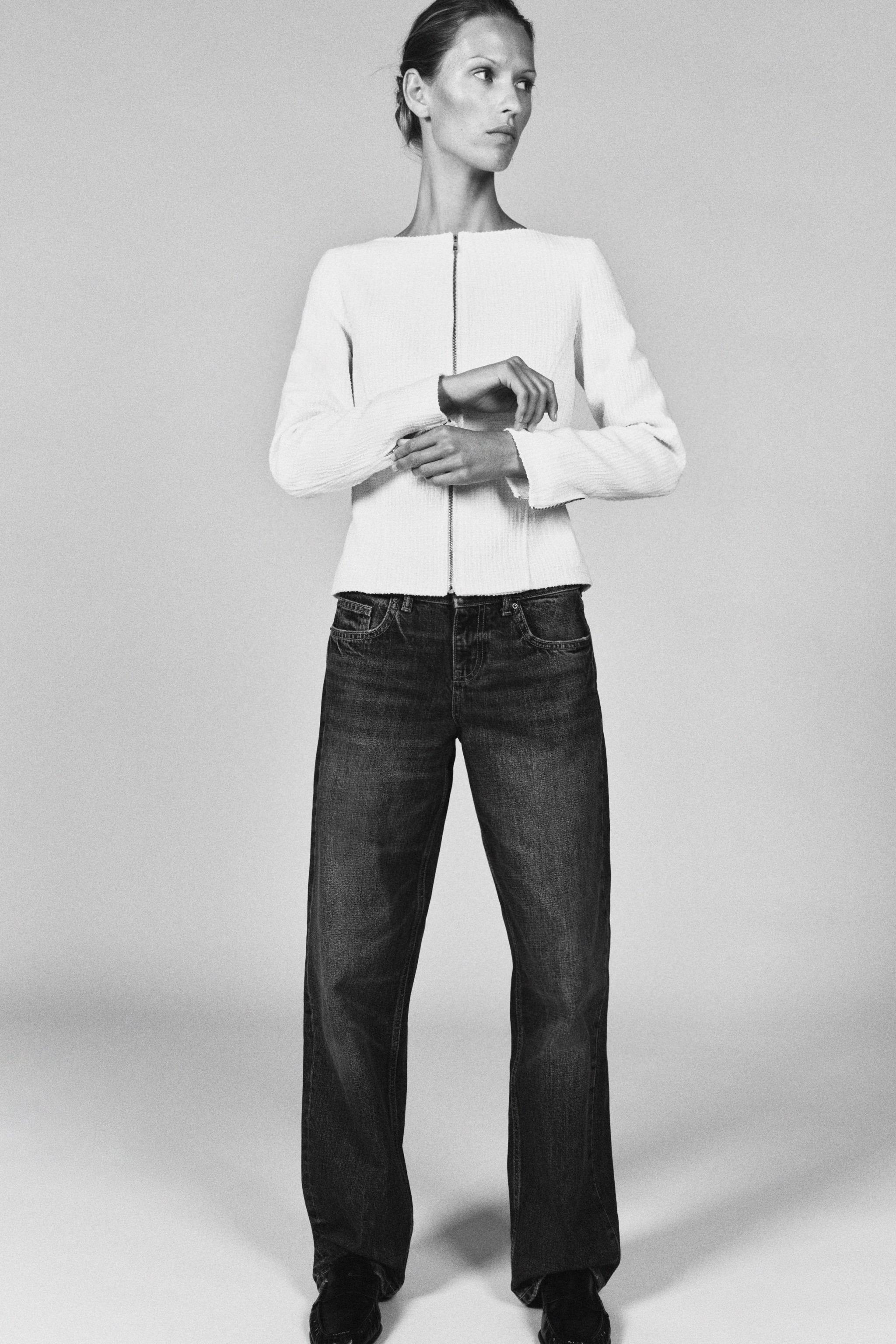 Женские пиджаки Zara STRUCTURED BOAT NECK BLAZER — фото 6