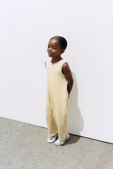 Zara PLAIN JUMPSUIT - Mustard
