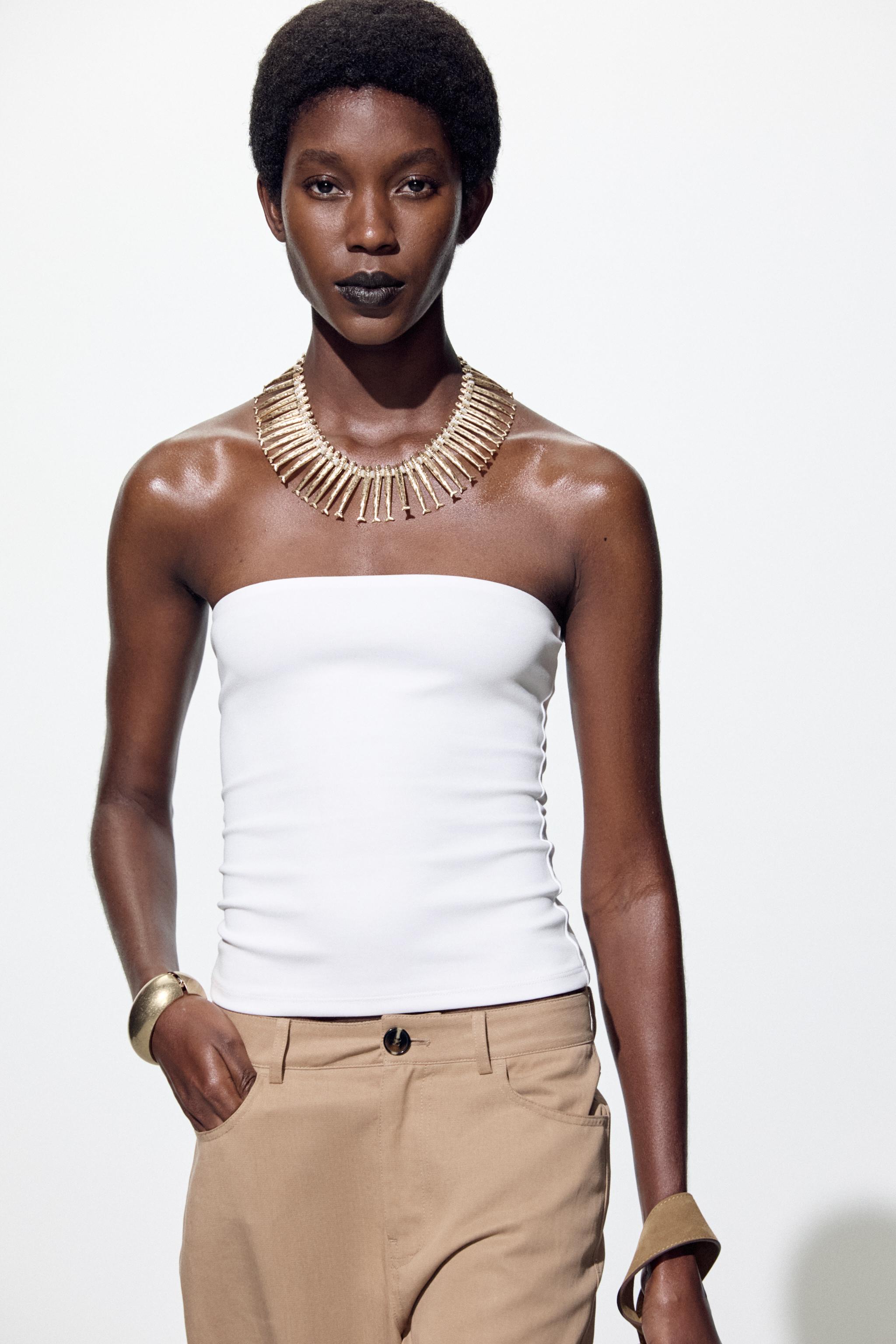 STRAPLESS TOP - Black | ZARA United States