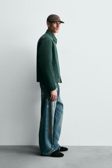 BLOUSON TECHNIQUE ZIPPÉ - Vert de Zara - Image 3
