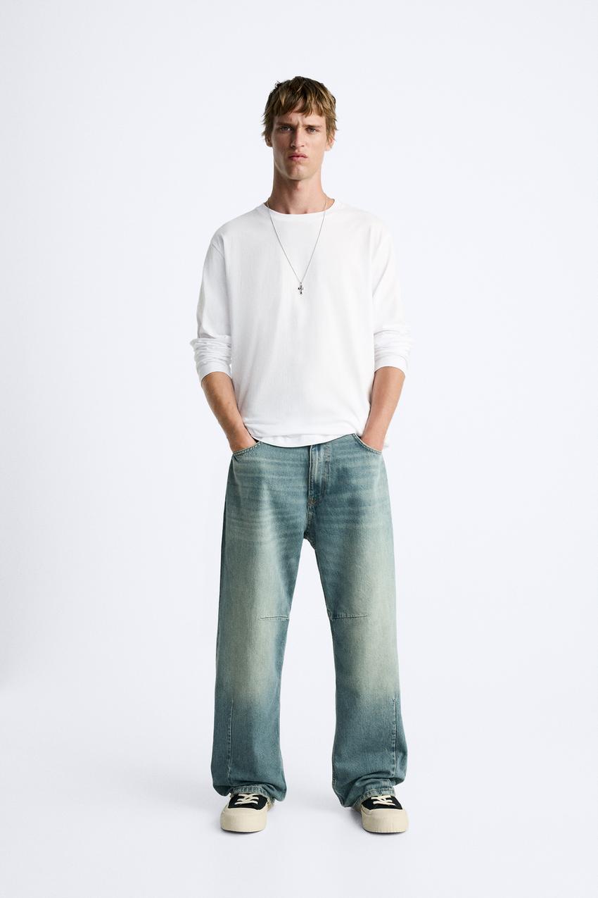 BAGGY FIT JEANS - Blue | ZARA United States 