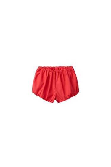 BLOOMER AUS POPELINE CREATED BY CARAMEL LONDON X ZARA - Rot von Zara