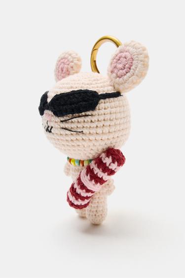 MOUSE CHARM KEY RING - Pink by Zara - Image 3