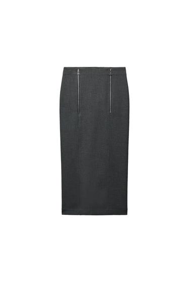 ZW COLLECTION ZIPPERED PENCIL SKIRT