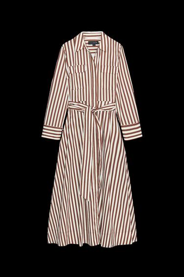 STRIPED SHIRT DRESS ZW COLLECTION - striped by Zara - Image 0