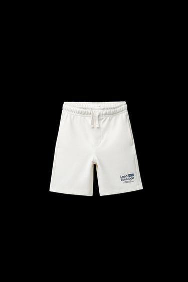 INTERLOCK T-SHIRT AND BERMUDA SHORTS SET - Ecru by Zara