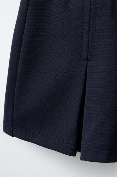 JUPE-SHORT BERMUDA PLIS - Bleu marine de Zara - Image 3