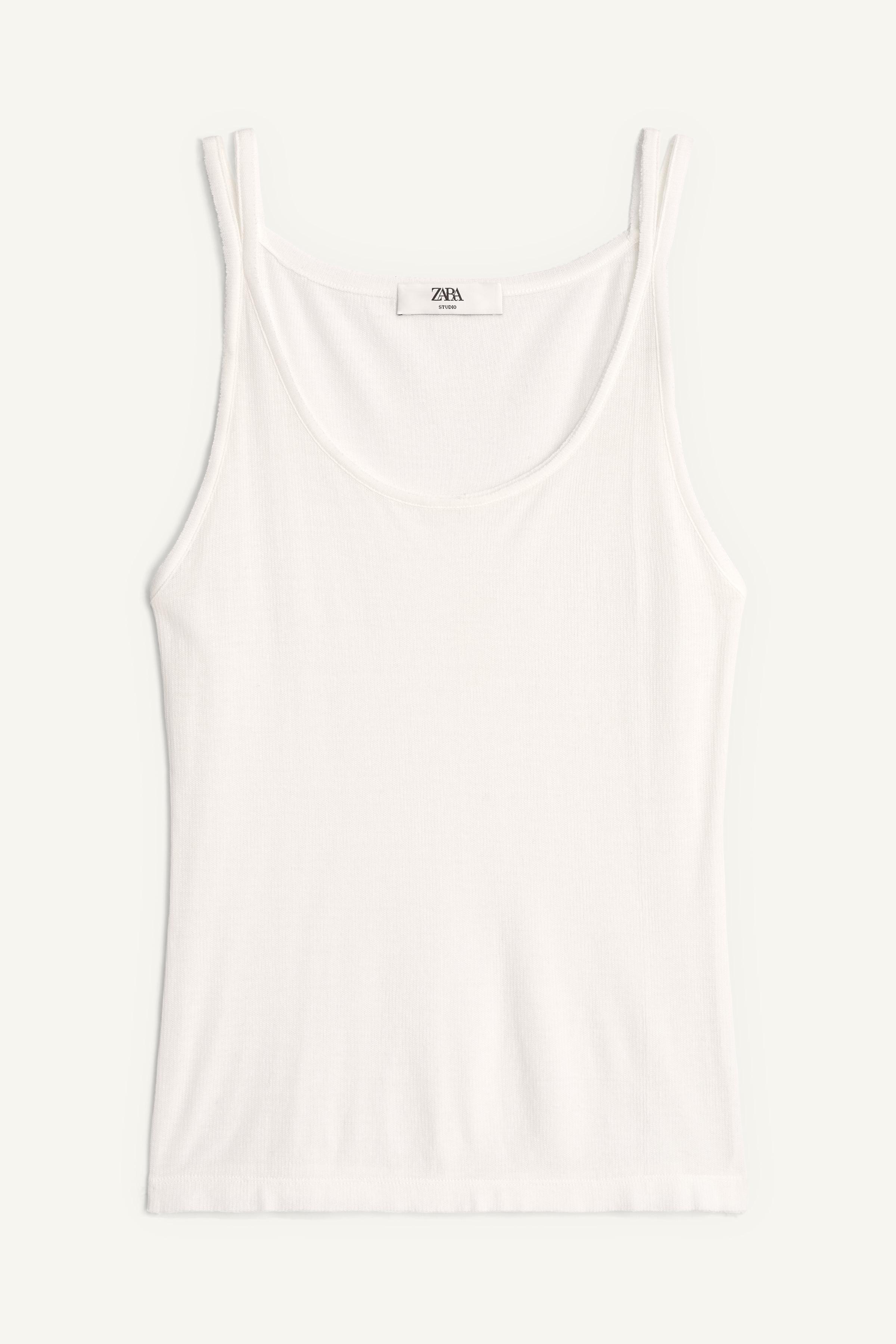 LIMITED EDITION STRAPPY TOP - Light beige | ZARA United States