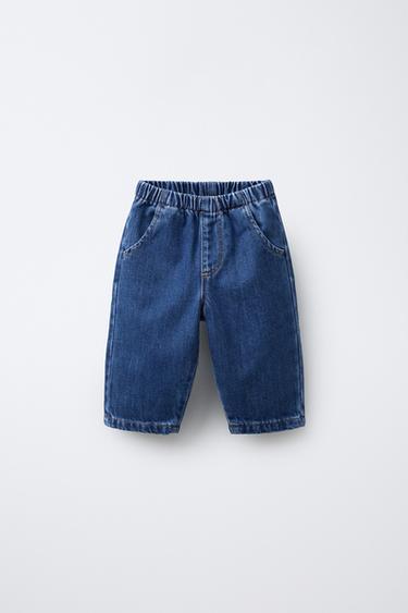 SOFT TOUCH INTERIOR JEANS - Mid-blue by Zara