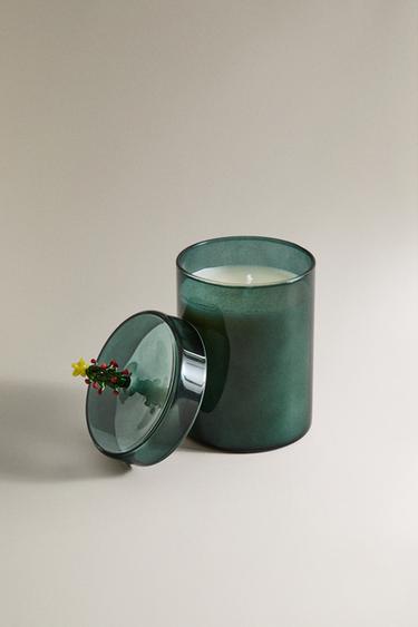 (220 G) WINTER CYPRESS BOROSILICATE SCENTED CANDLE - whisky by Zara