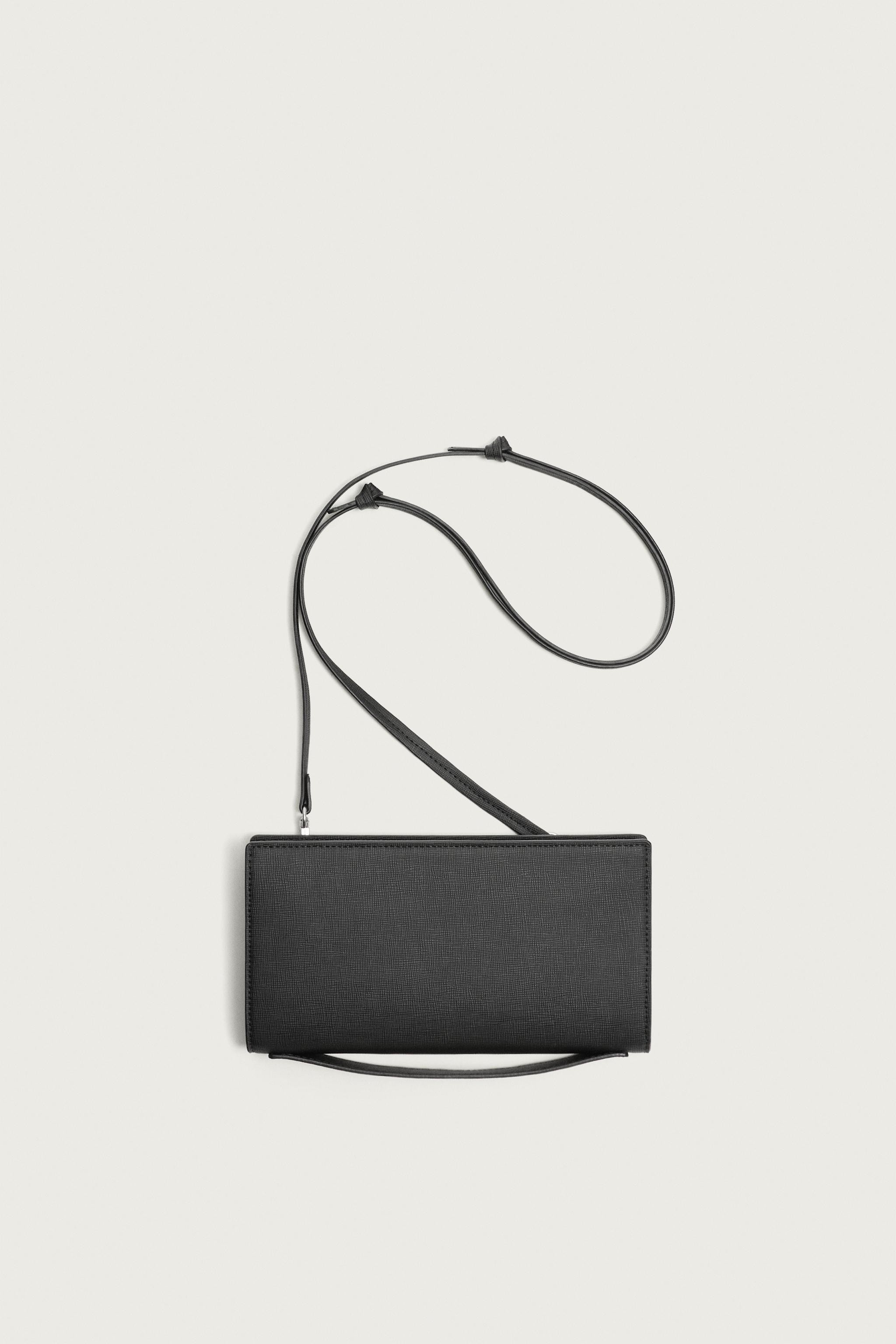 プラタ MW001 TEXTURED XL WALLET - Black | ZARA Canada