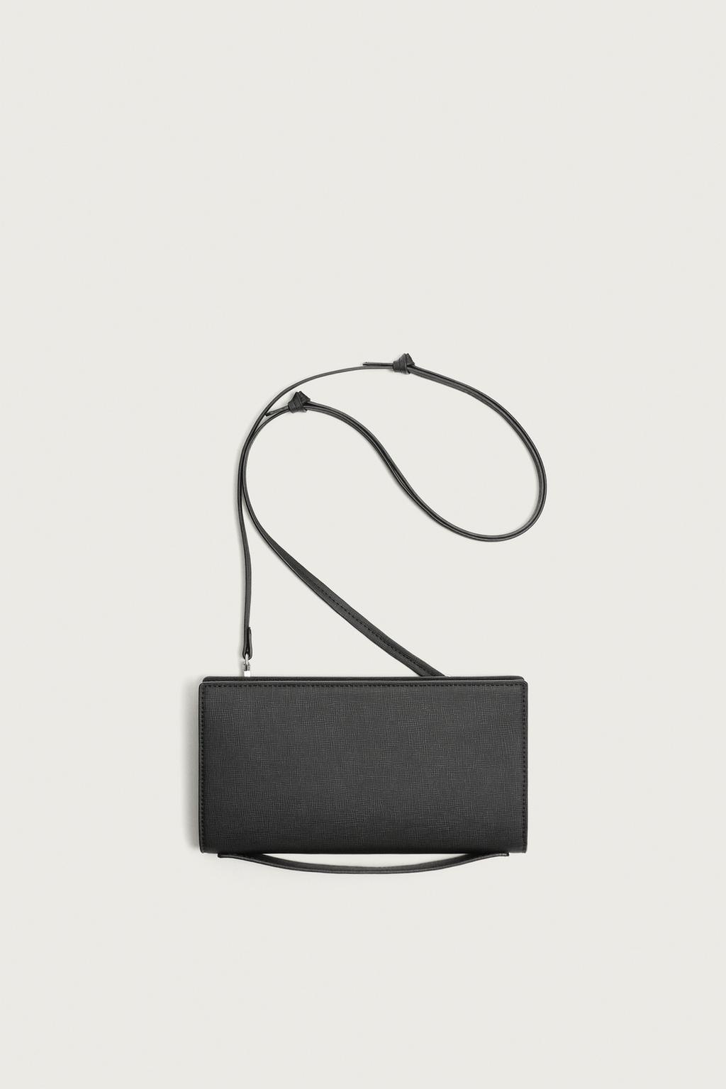 TEXTURED XL CROSSBODY WALLET