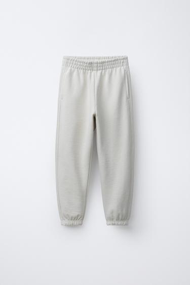 LOT DE DEUX PANTALONS DE JOGGING EN MOLLETON - Gris anthracite de Zara - Image 1