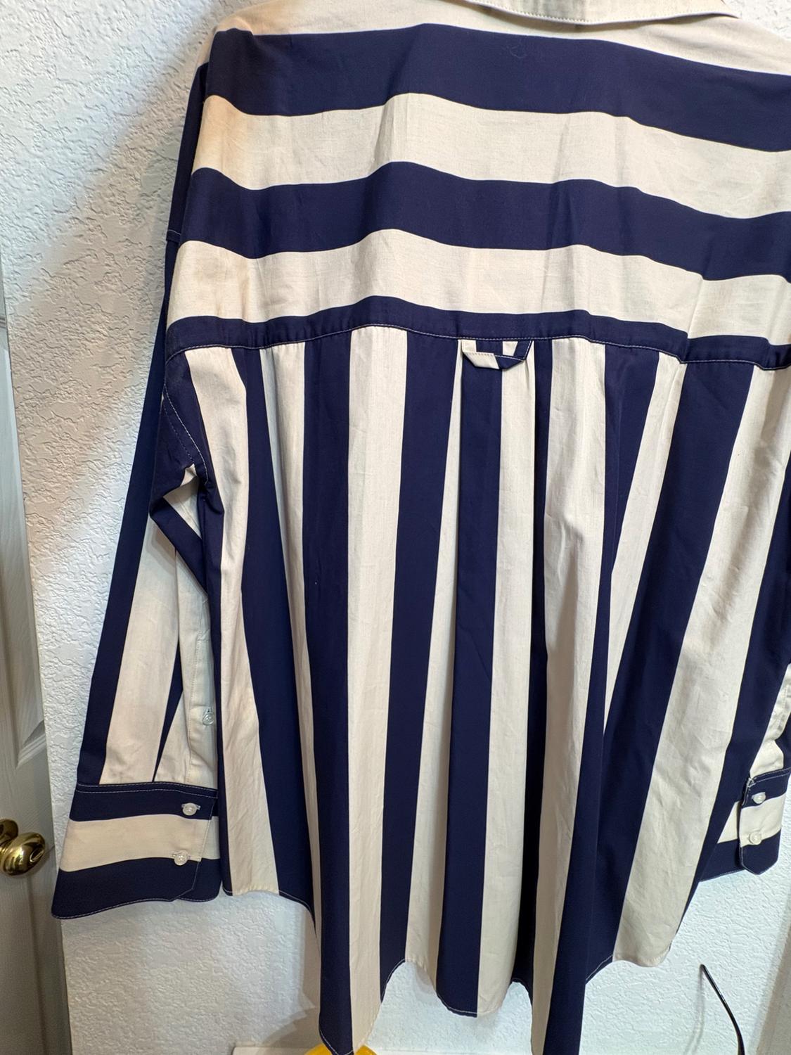 OVERSIZED STRIPED POPLIN SHIRT - Image 5