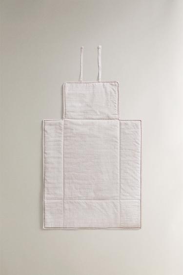 MATELAS À LANGER ENFANT RAYURES CARREAUX - Blanc cassé de Zara - Image 2