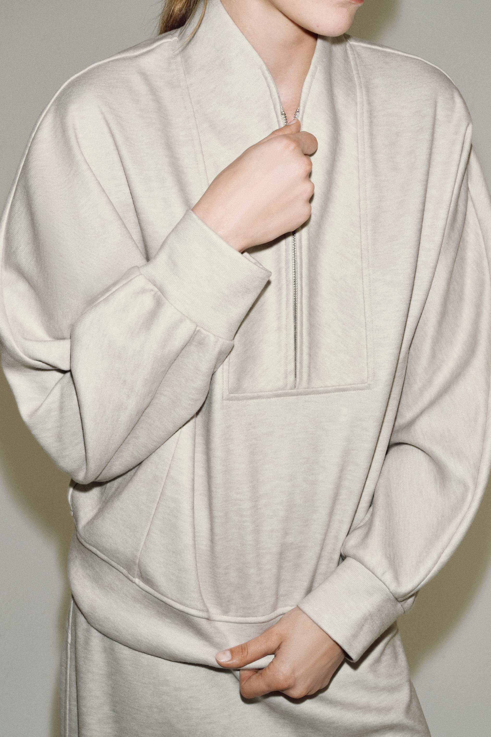 Soft Zip-Up Sweatshirt by Zara