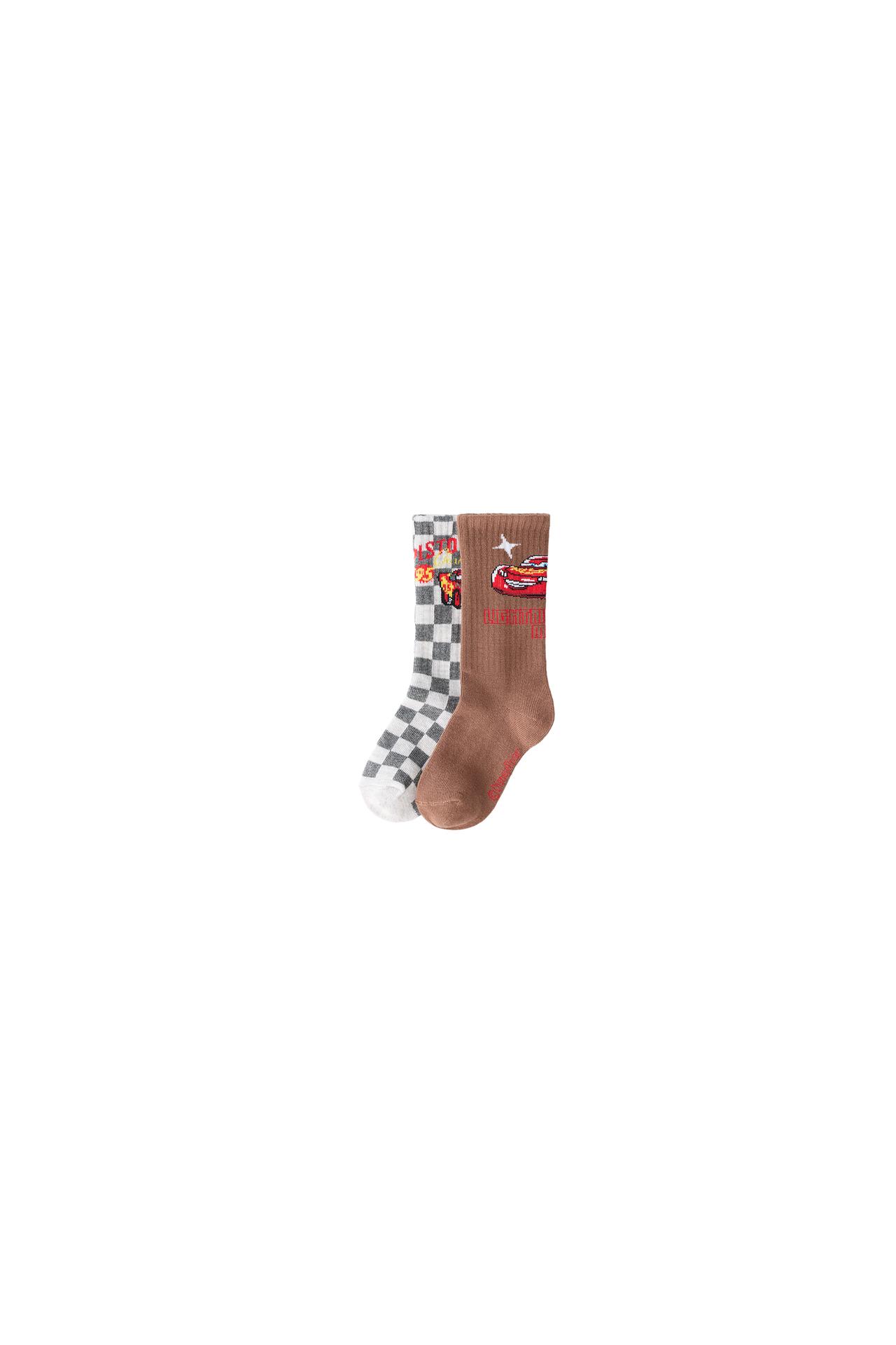 Носки до середины икры с Lightning McQueen © DISNEY/PIXAR, набор из 2 пар