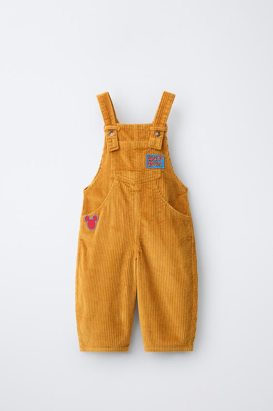 MICKEY MOUSE © DISNEY CORDUROY BUBBLE DUNGAREES - Mustard by Zara - Image 0