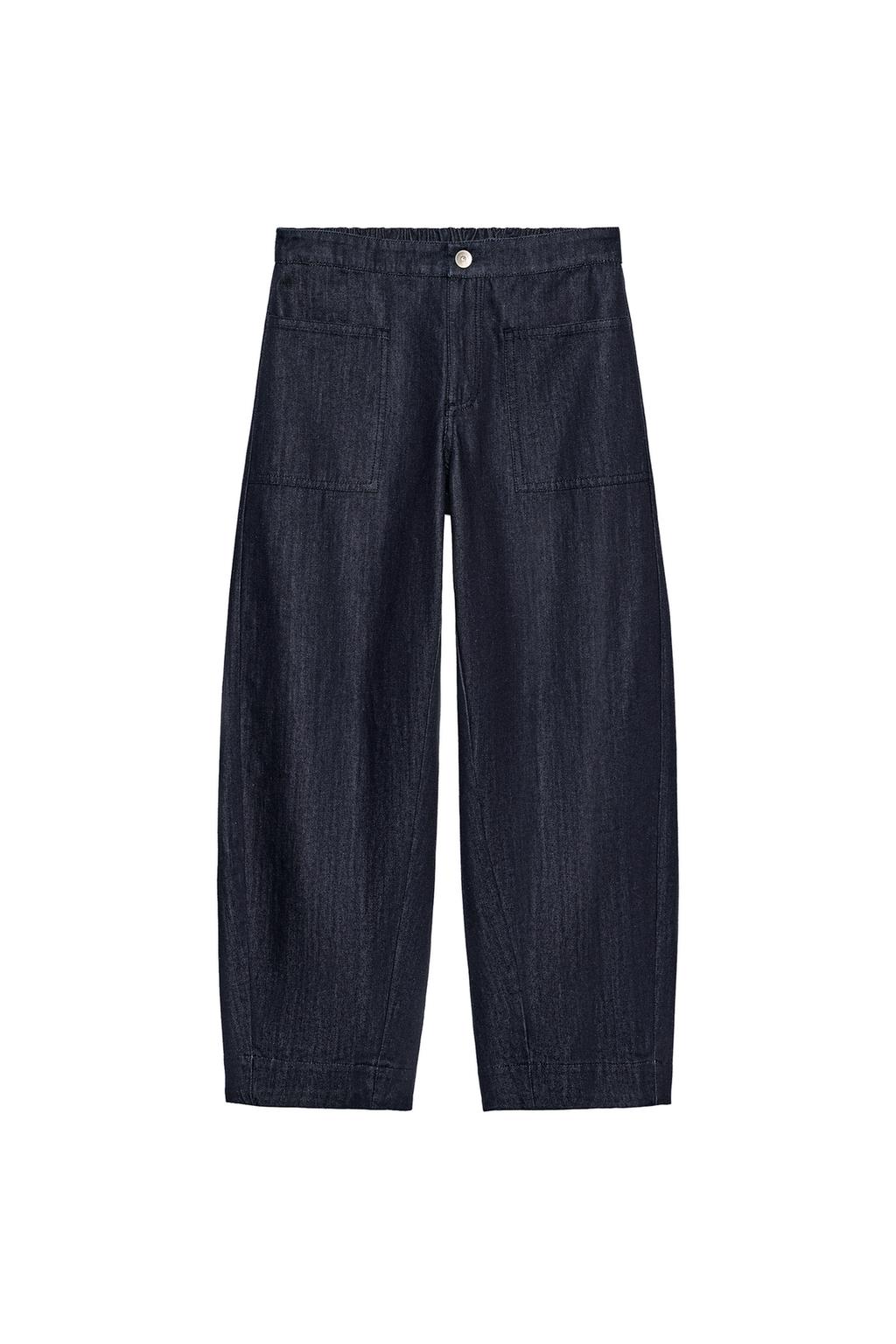 ZW COLLECTION BARREL POCKET DENIM PANTS