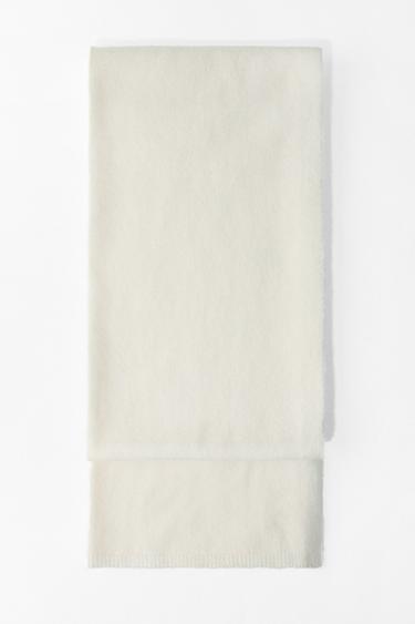 ÉCHARPE FINE EN MAILLE - Écru de Zara