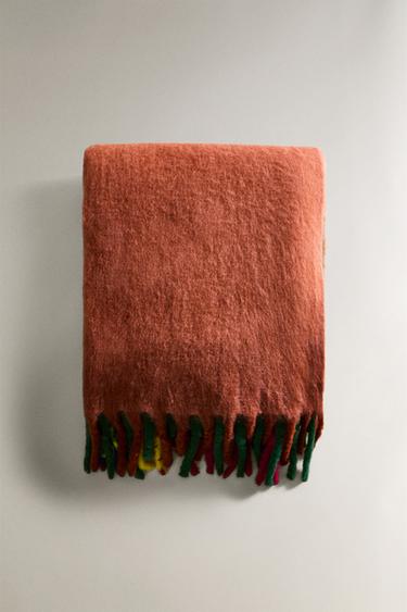 Zara IRREGULAR STRIPED BLANKET X COLLAGERIE - striped
