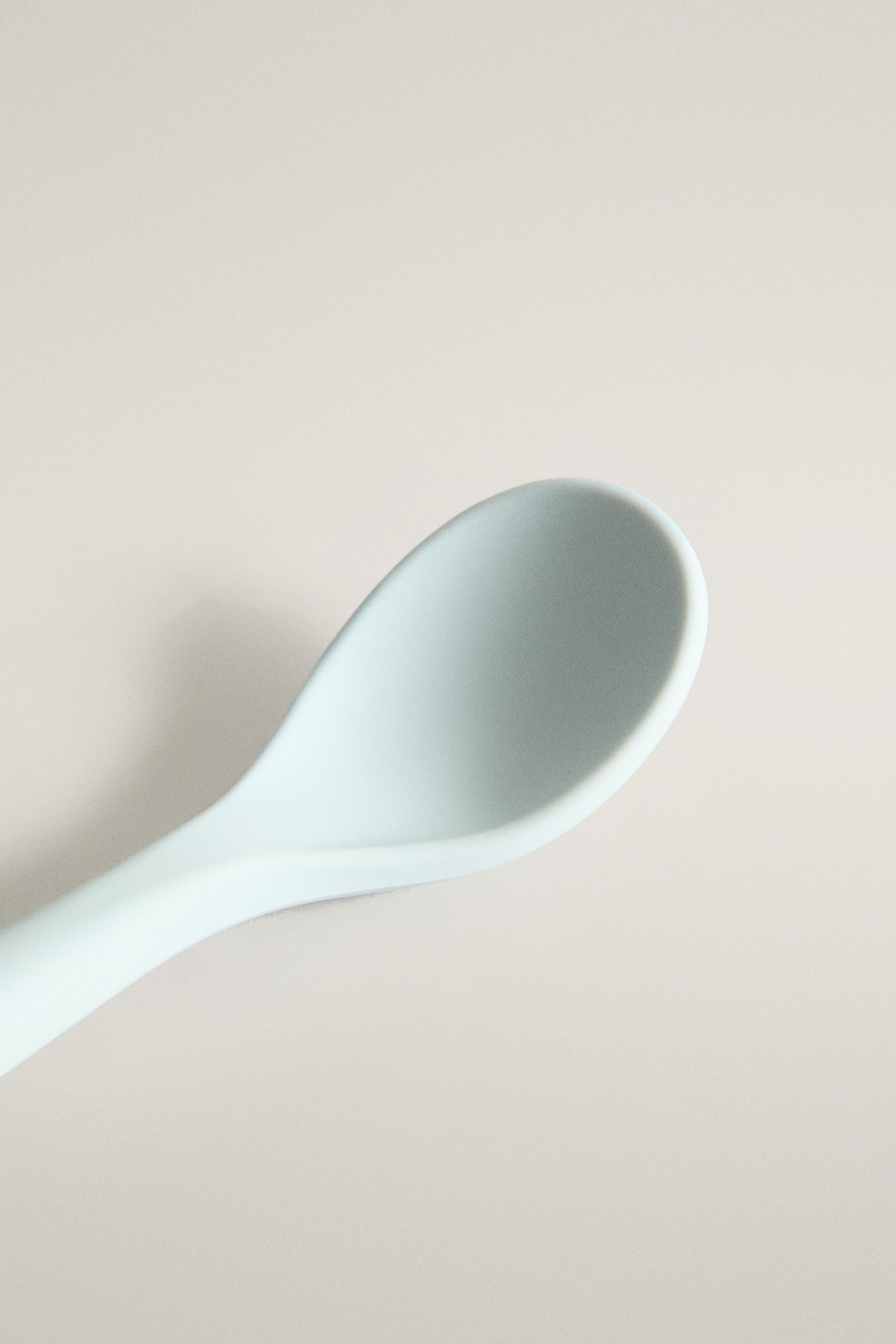 CUILLÈRE ENFANT SILICONE POUSSIN