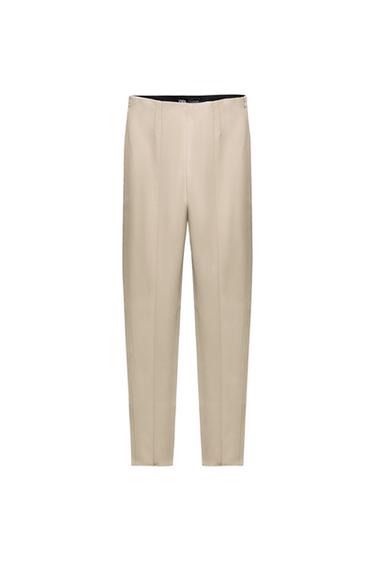 HIGH-WAIST FAUX LEATHER LEGGINGS