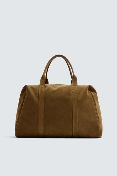 LIMITED EDITION LEATHER HANDBAG - Brown by Zara