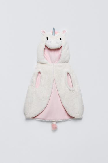 FAUX FUR UNICORN CAPE - Ecru by Zara - Image 0