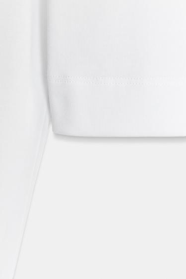 T-SHIRT COL BATEAU - Blanc de Zara - Image 6