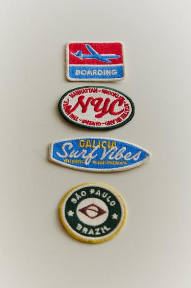 TRAVEL PATCHES SET (SET OF 4) - Multicoloured by Zara - Image 4