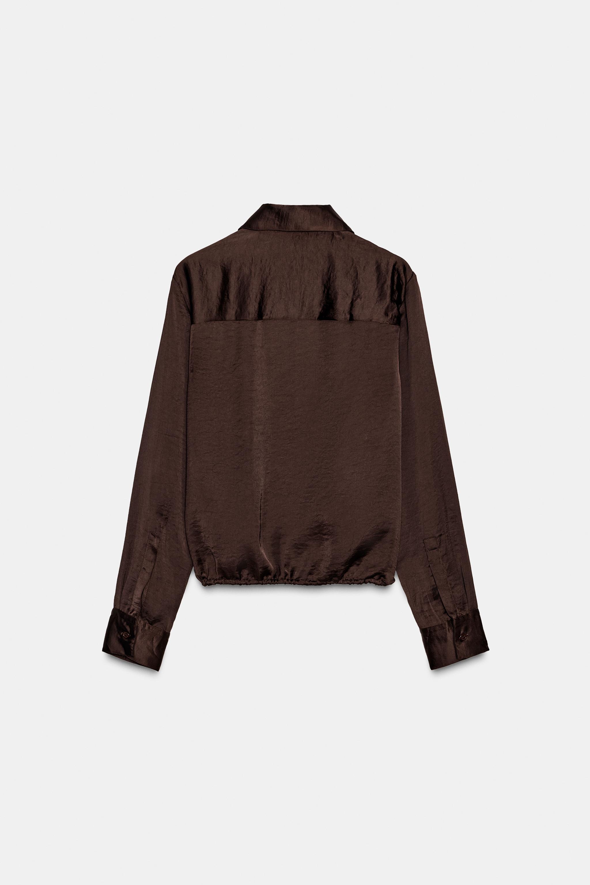 SATIN EFFECT SHIRT ZW COLLECTION