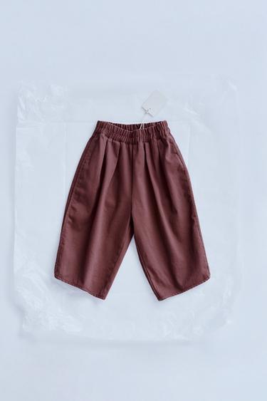 ZARA TIMELESS - ҚОЛПЫЛДАҚ ШАЛБАР - Бургунди Zara компаниясынан - Сурет 0