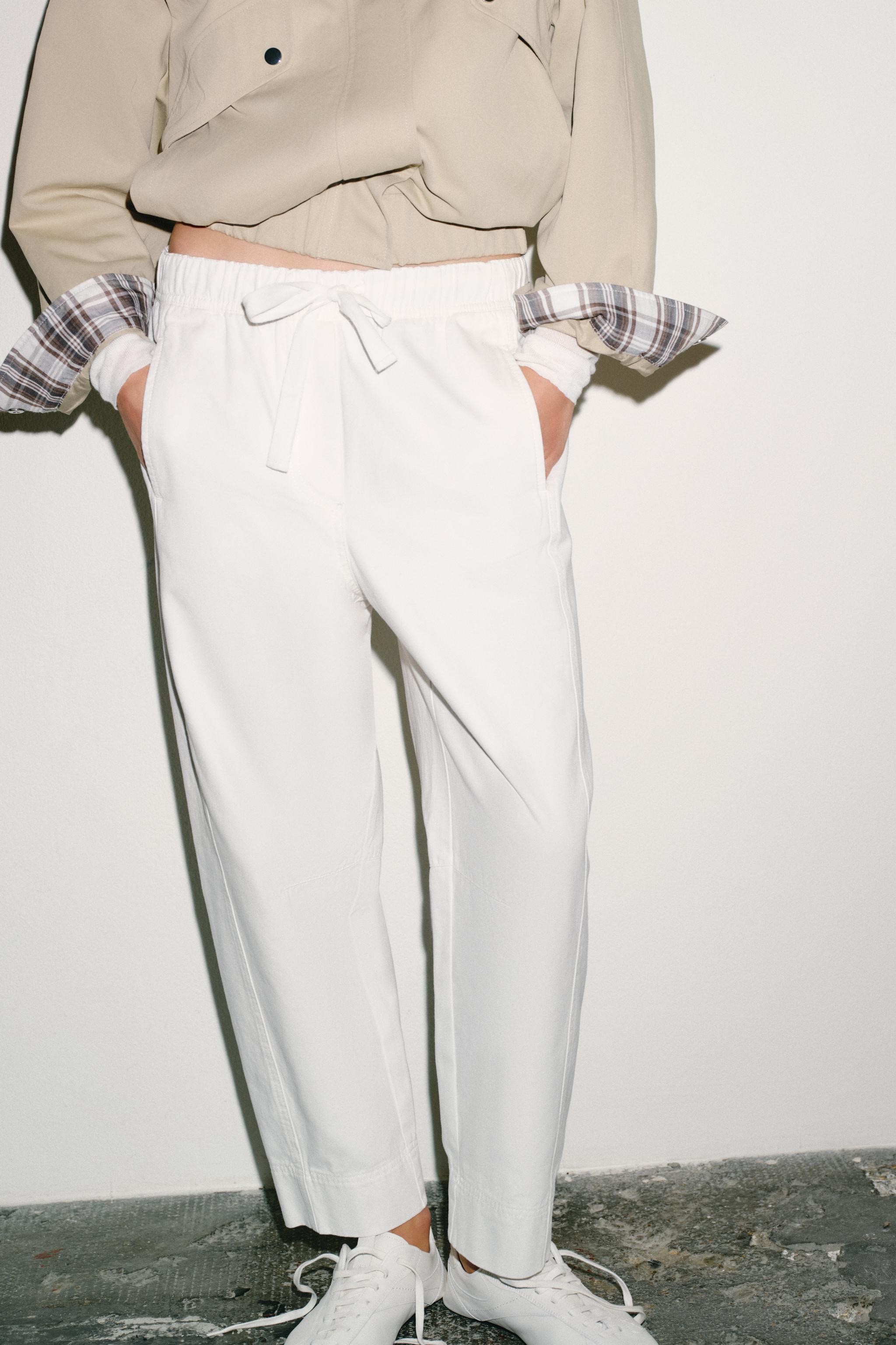 PANTALON À TAILLE ÉLASTIQUE