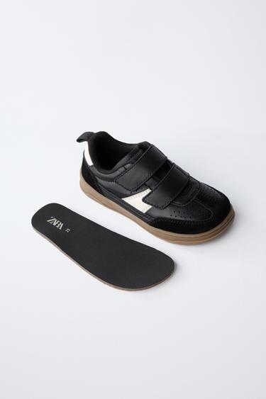 BASKET EN CUIR À BRIDES PIEDS NUS - Noir de Zara - Image 3