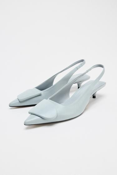 CHAUSSURES OUVERTES À L'ARRIÈRE DÉCOR - Bleu clair de Zara - Image 4