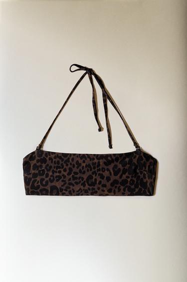 HAUT DE BIKINI DE PLAGE IMPRIMÉ ANIMAL - Leopard de Zara - Image 5