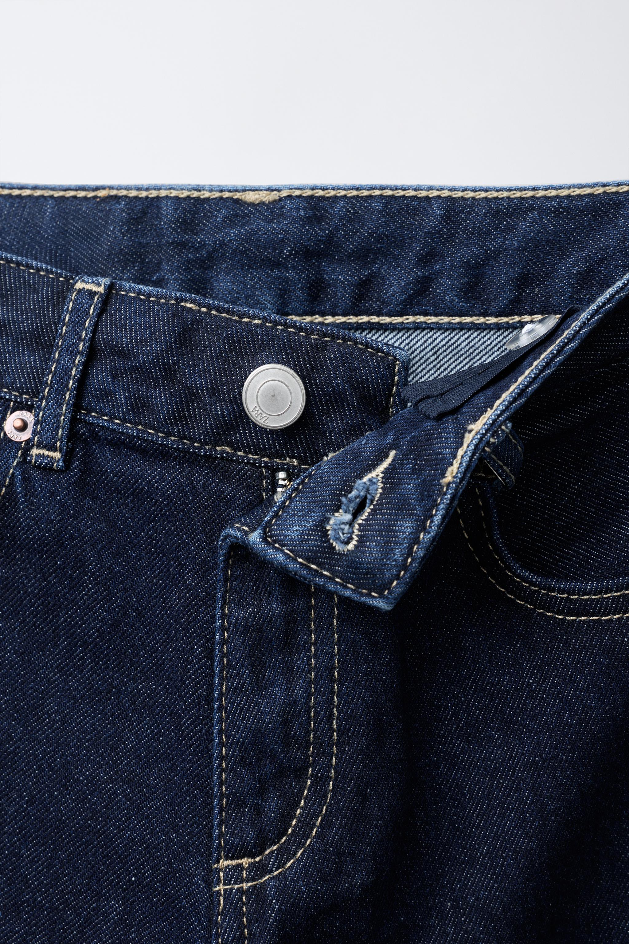 WIDE LEG JEANS - Mid-blue | ZARA United States