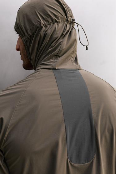 VESTE TECHNIQUE LÉGÈRE COLOR BLOCK - Marron de Zara - Image 6