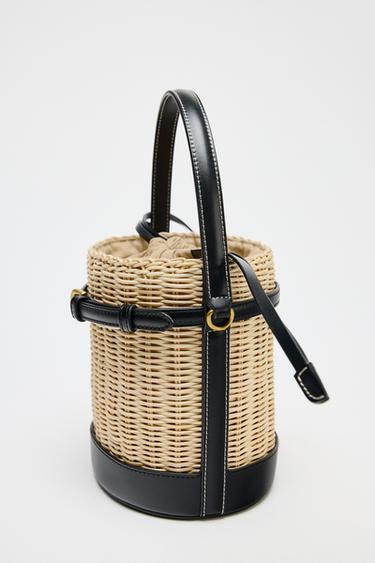 SAC RIGIDE TOP TRESSÉ - Beige clair de Zara - Image 2