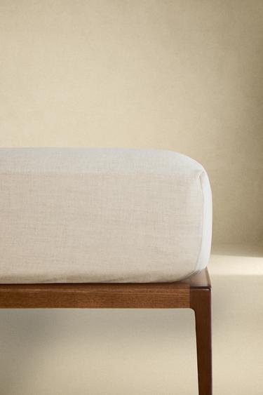 DRAP-HOUSSE CHANVRE | 30 CM DE HAUT (175 G/M²) - Beige clair de Zara