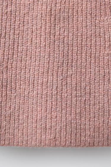 JUPE EN MAILLE AVEC NŒUDS - Rose chiné de Zara - Image 3