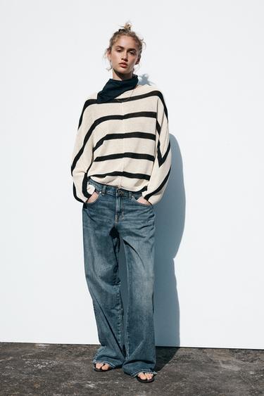 STRIPED KNIT SWEATER - striped by Zara - Image 0