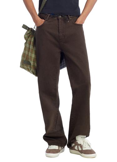 JEAN FLARE FIT - Marron de Zara