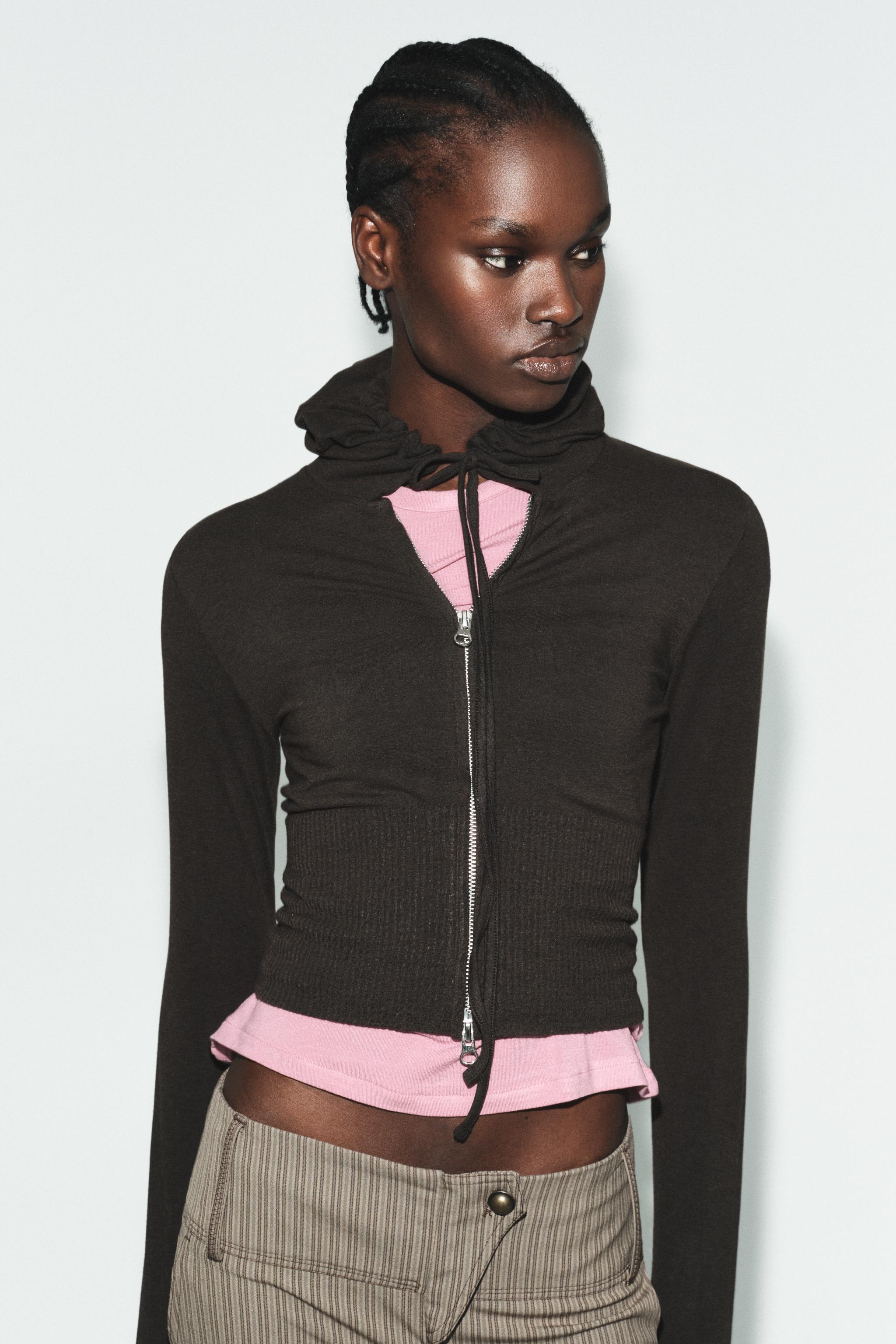 SEAMLESS CROPPED SWEATSHIRT